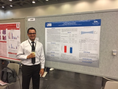 Dr. Lochan Subedi presenting research he completed  during his fellowship at the PAS Conference in  San Francisco on May 7, 2017