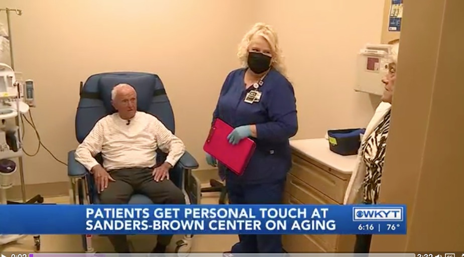 Photo of patient at Sanders-Brown