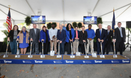 Representatives from UK's four health colleges and CICHE were joined by state and local officials to celebrate the new Health Education Building in a ceremonial groundbreaking.