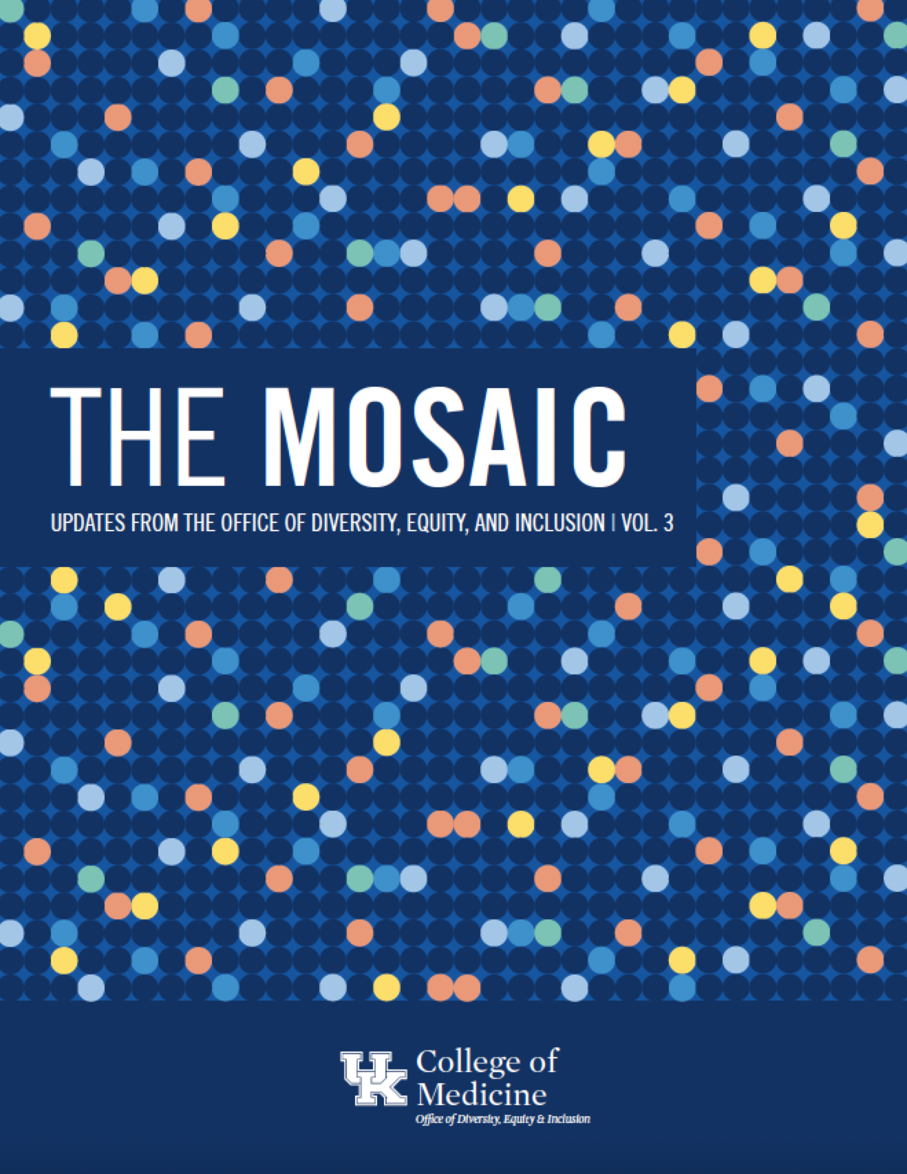 Front cover of The Mosaic newsletter