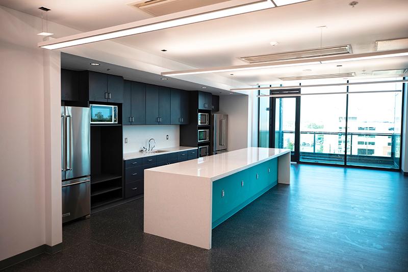 kitchen area with counters