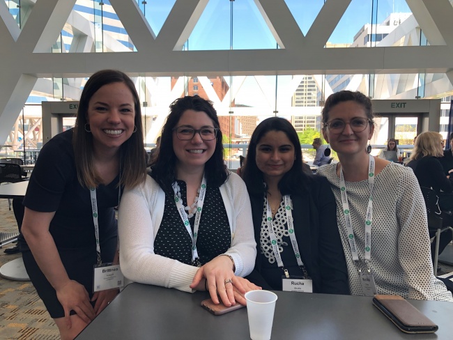 Fellows enjoying the 2019 PAS Conference in Baltimore, Maryland.   L to R: Dr. Brittnea Adcock, Dr. Alison Slone,  Dr. Rucha Shukla, and Dr. Monika Piatek