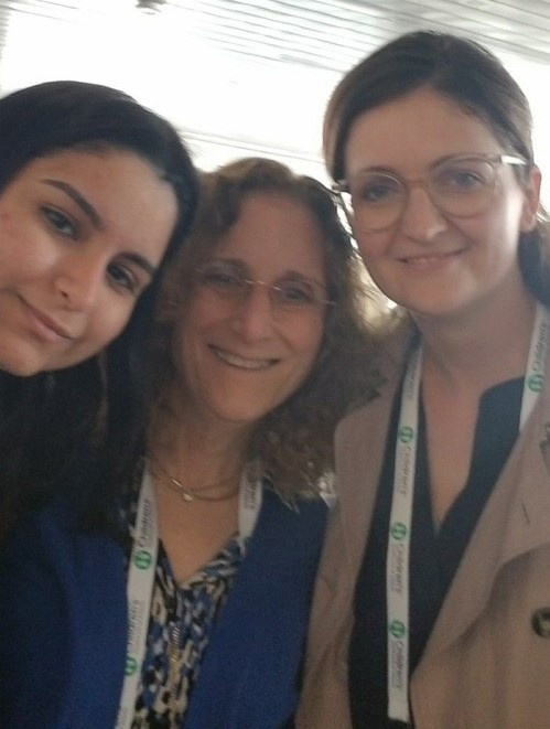 Dr. Rucha Shukla, Dr. Ricki Goldstein, and Dr. Monika Piatek taking a  selfie during the 2019 PAS Conference. 