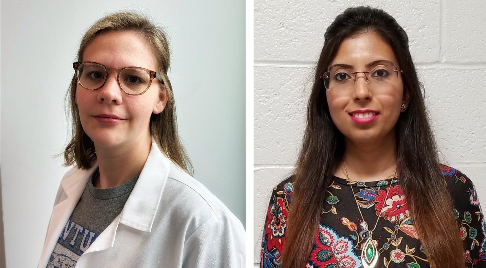 Meagan Kingren, PhD and Sujata Mukherjee, PhD, worked on their scientific research at Department of Surgery research labs. They successfully defended their dissertations in April 2023