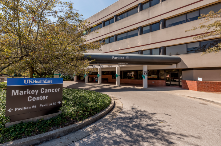 Street view of the Markey Cancer Center