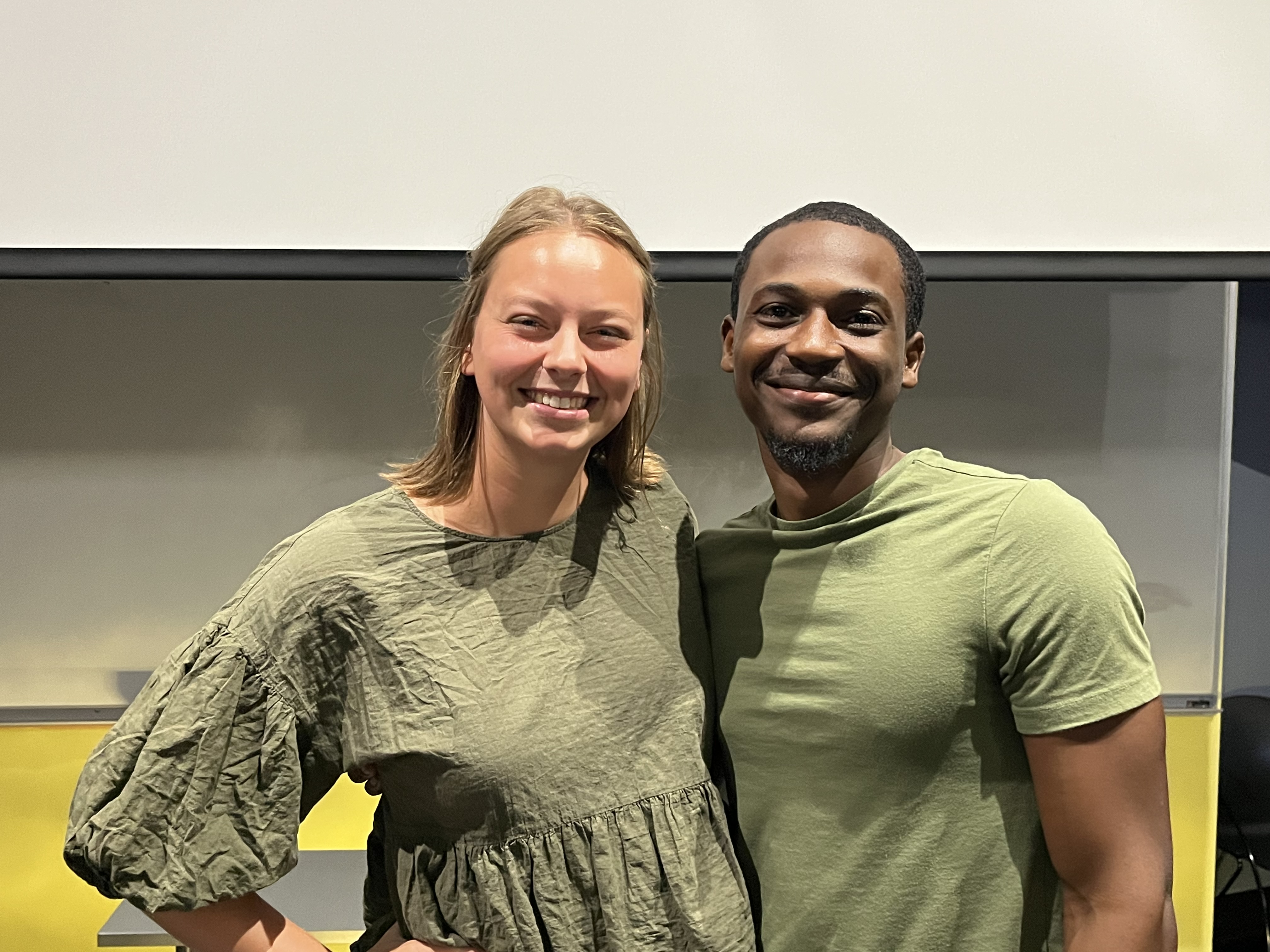 AARTS peer mentors Edric Winford and Olivia Wireman 