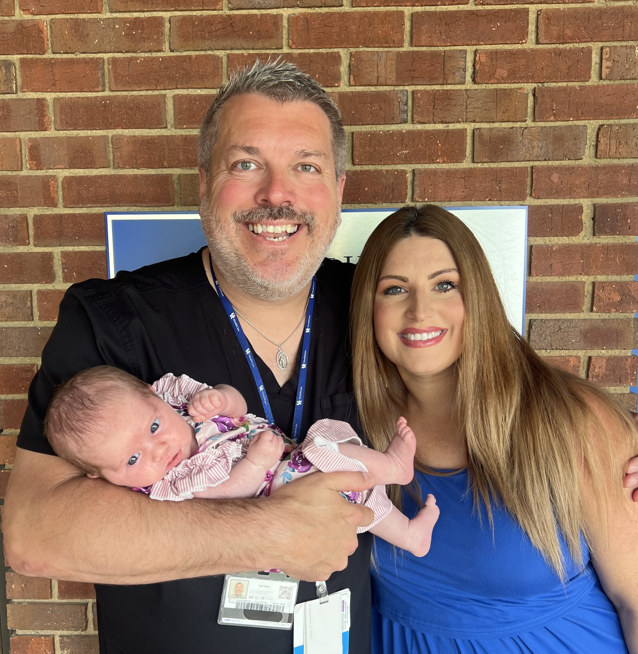 Image of Dr. Flowers, Amandah Hesselbrock and Baby