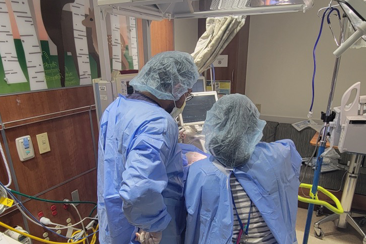 A moment in the life of a neonatologist. 