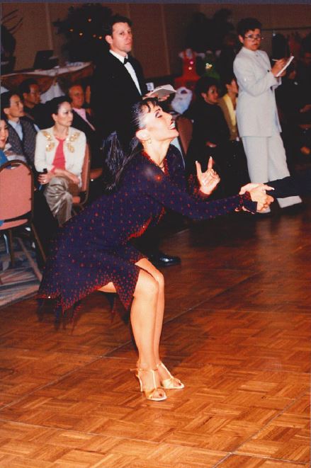 Renee competes at a dance competition 