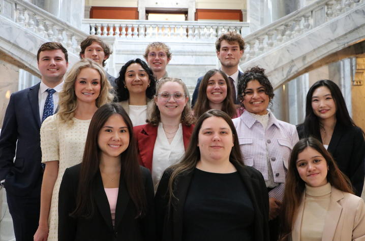 Presenters from the 2024 Poster-at-the-Capitol. Photo provided by OUR.