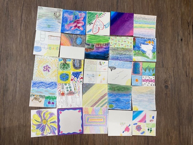 Collage of Colored Squares