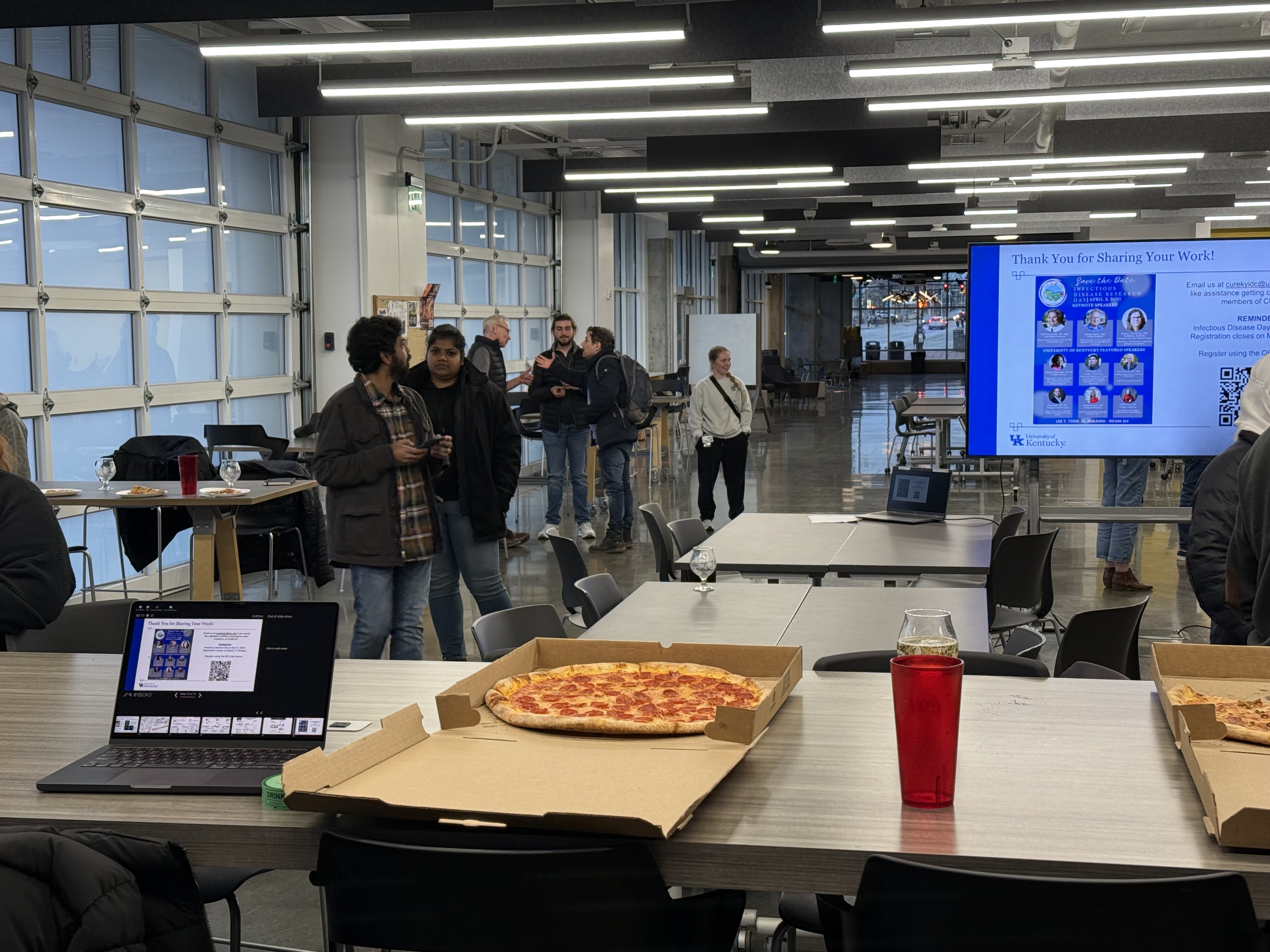 CURE-KY members and pizza