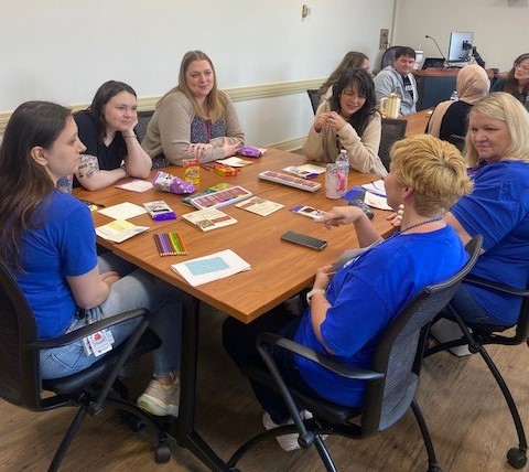 Gathering to share stories and make new friends