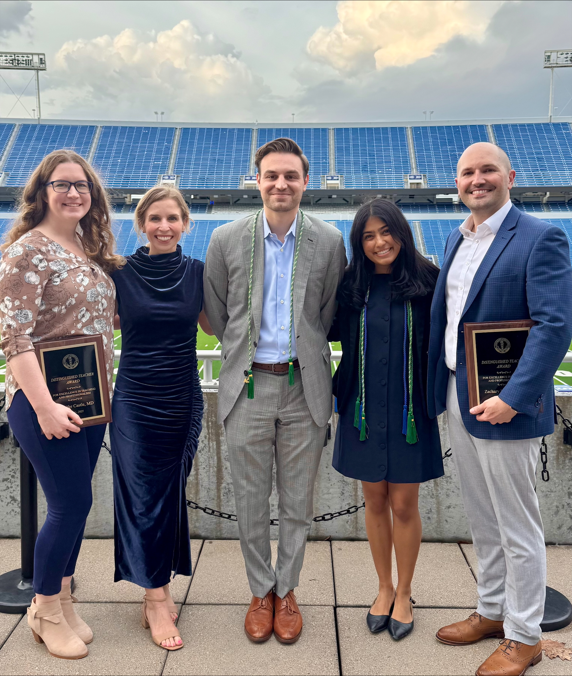 Surgery faculty, residents, and students were honored at the annual College of Medicine Senior Awards at all four campuses across Kentucky