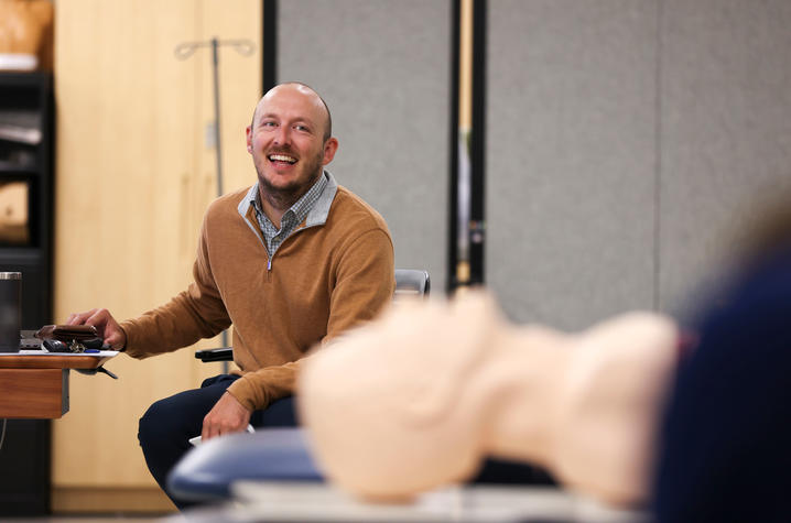 Blake Davidson, M.D., UK College of Medicine assistant program director of Emergency Medicine. Carter Skaggs | UK Photo
