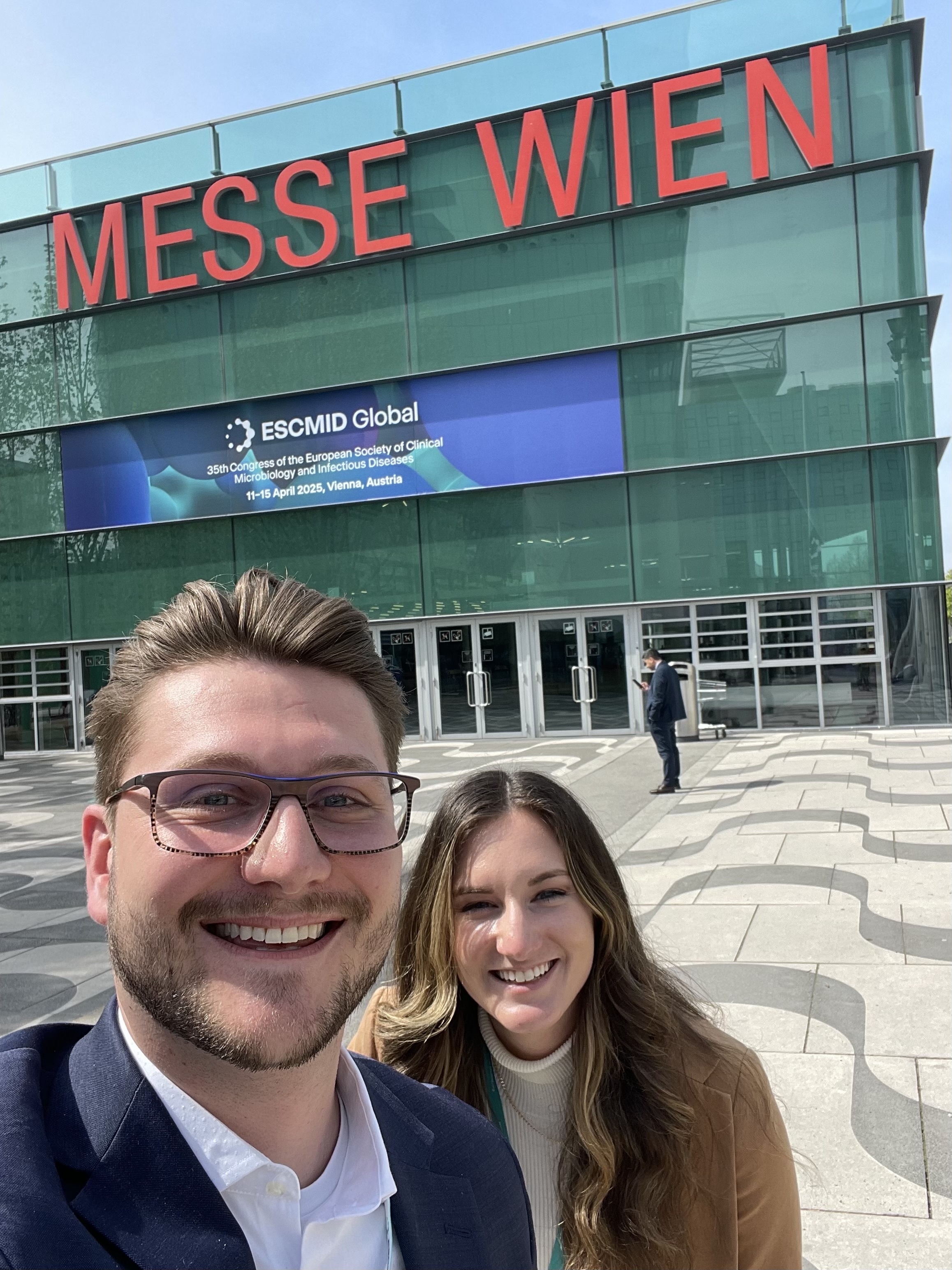 Hunter Curry and Nicole Slain represent CURE-KY at the ESCMID. 