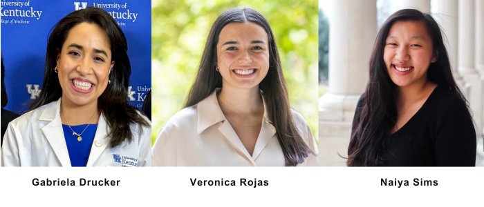 Gabriela Drucker, Veronica Rojas, and Naiya Sims