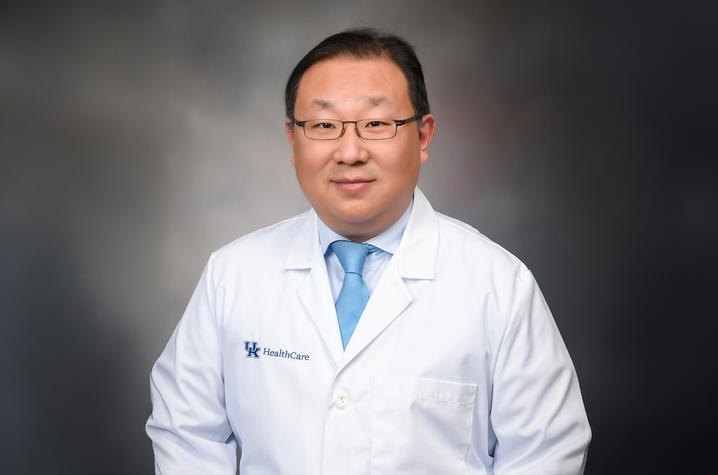 Weisi Yan, MD, PhD, presented his work on immunology-driven radiation oncology at the International Conference on Advances in Radiation Oncology in Vienna, Austria. Photo provided.