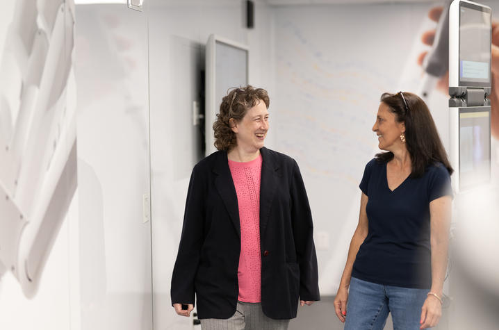 Dr. Shari Meyerson and Lisa Buede. Same-Day lung cancer diagnosis
