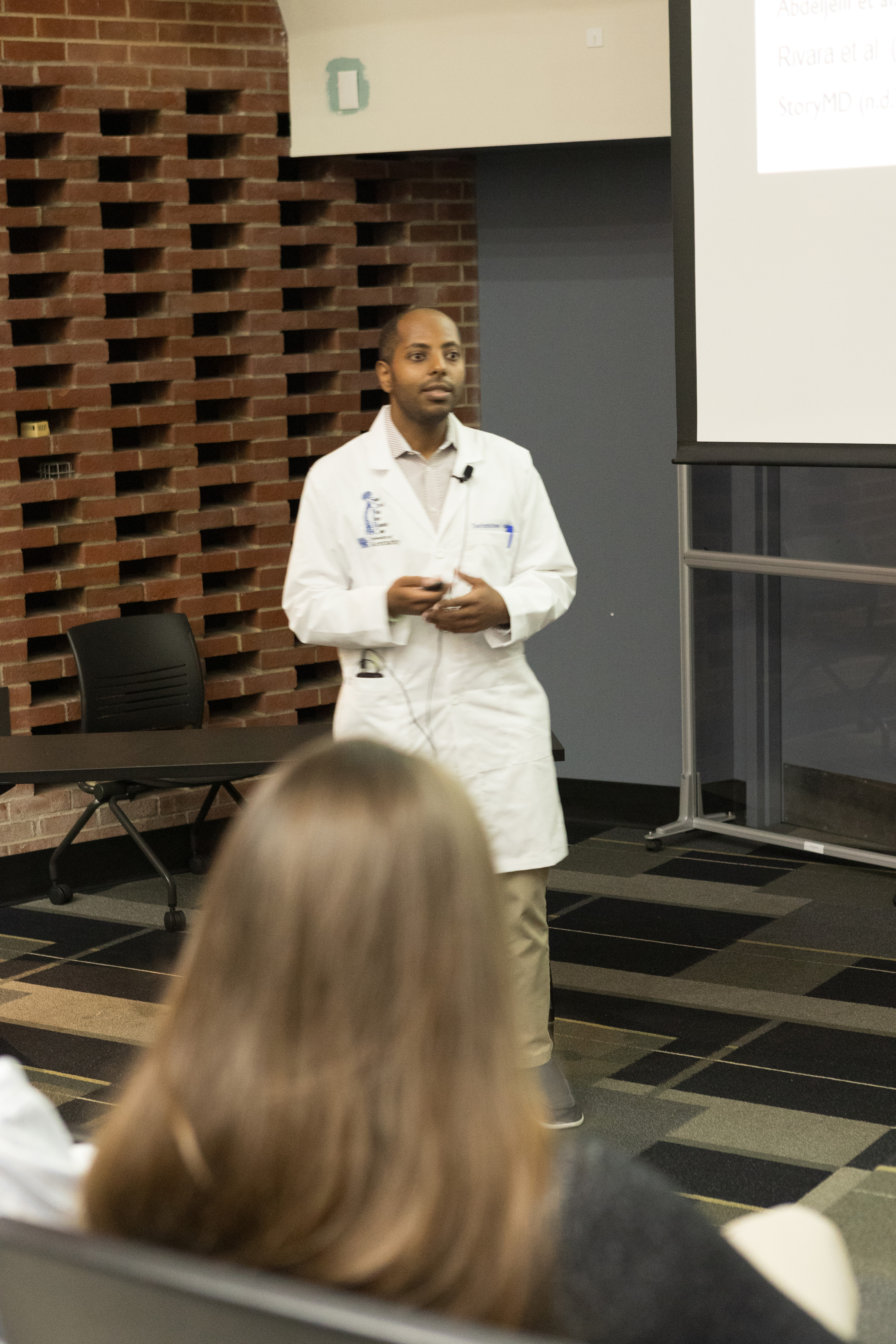 Tesfamichael Hailu presents research during the 2025 AARTS Symposium