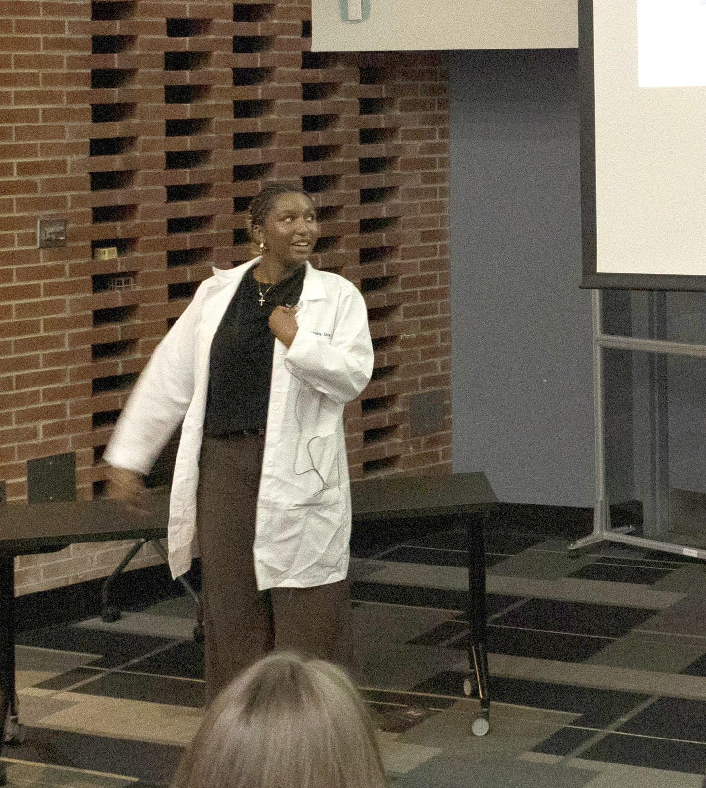 Alexandria Glover presents research during AARTS 2025 Symposium 