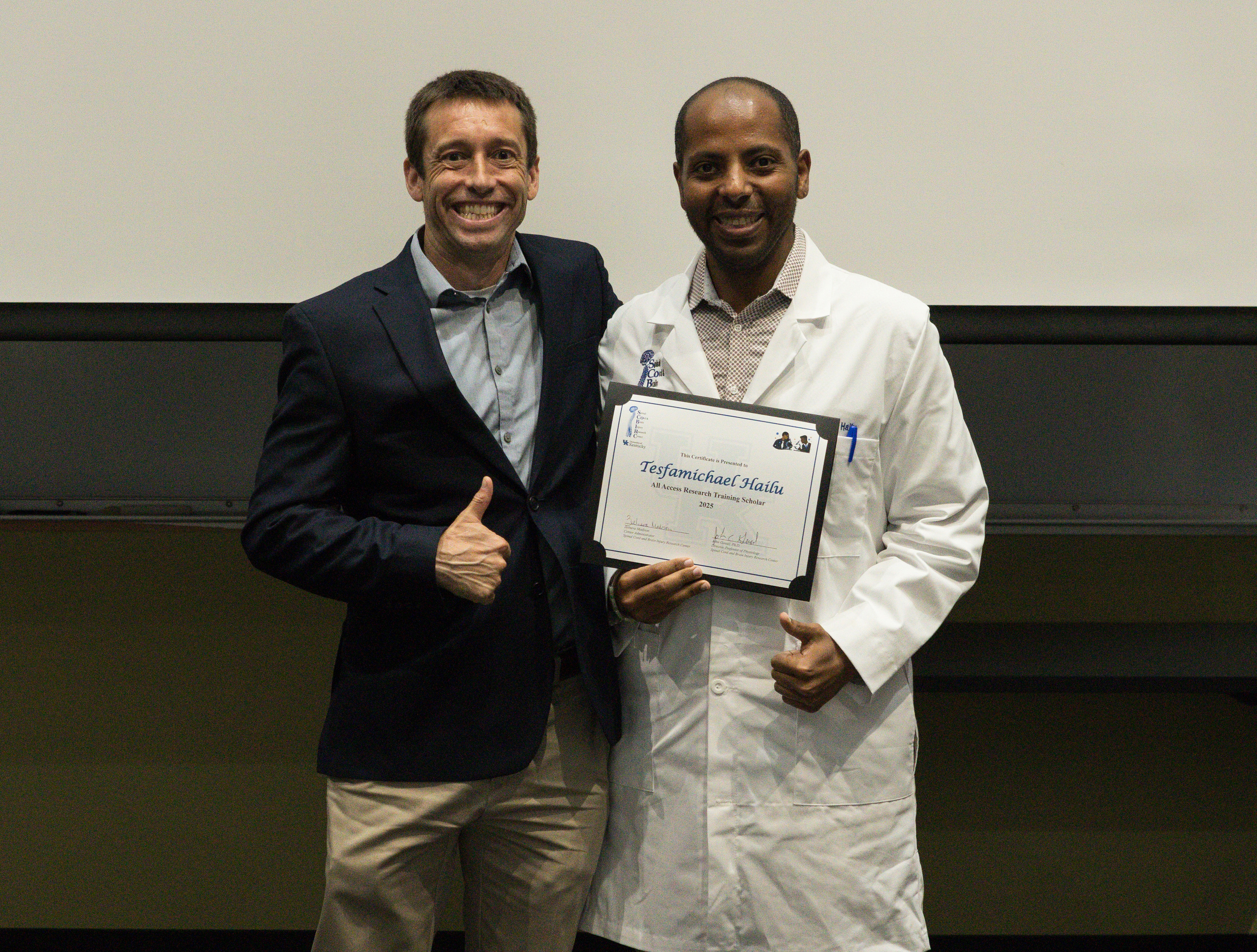 Tesfamichael Hailu and Mentor Dr. John Gensel