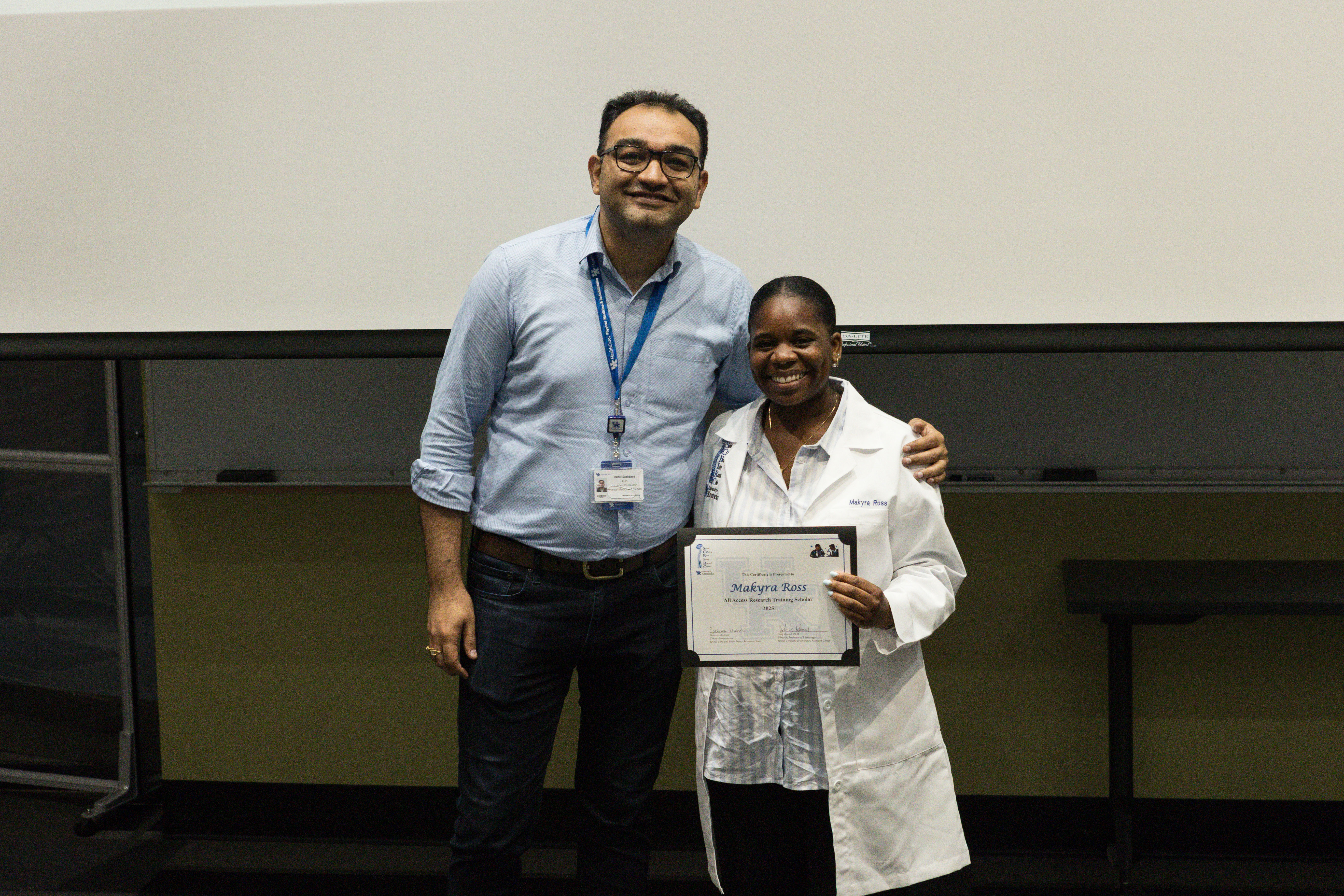 Makyra Ross with Mentor Rahul Sachdeva