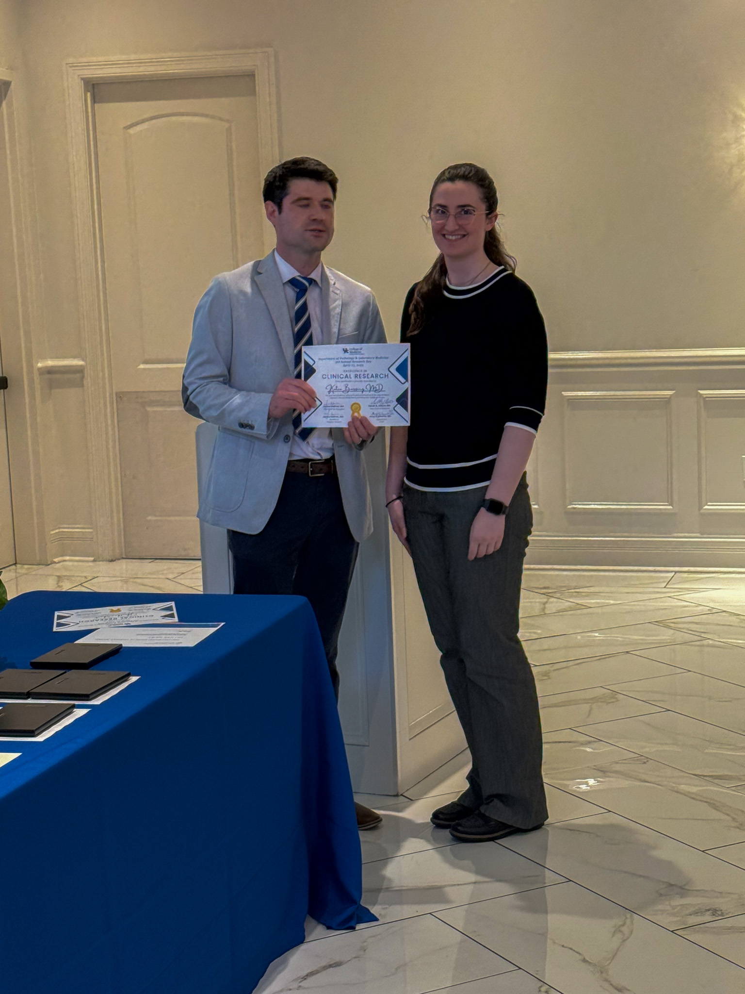 Department banquet awardees