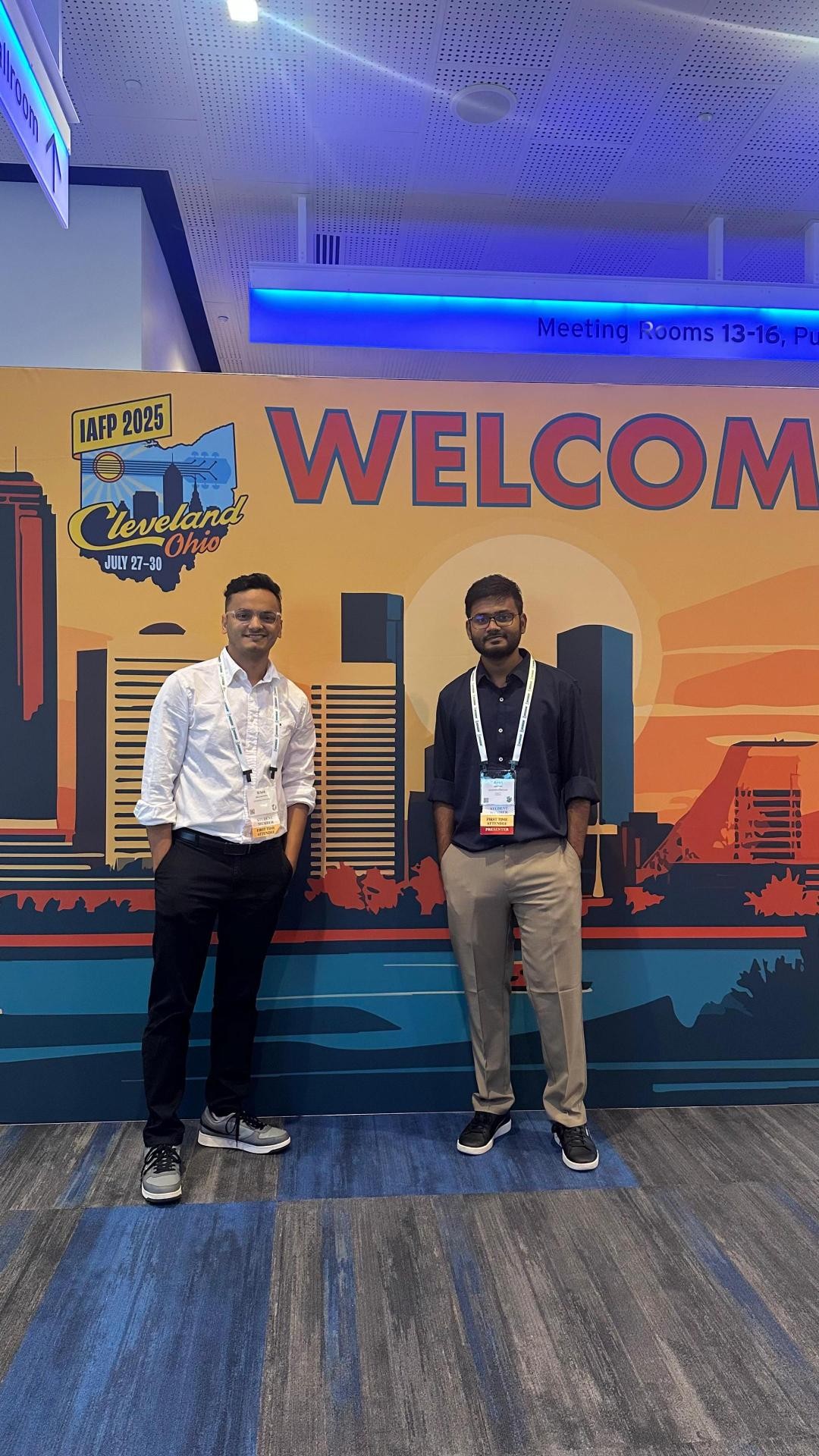 Bibek Lamichhane and Ajran Kabir attend the International Association for Food Protection (IAFP), 2025 Annual Meeting.