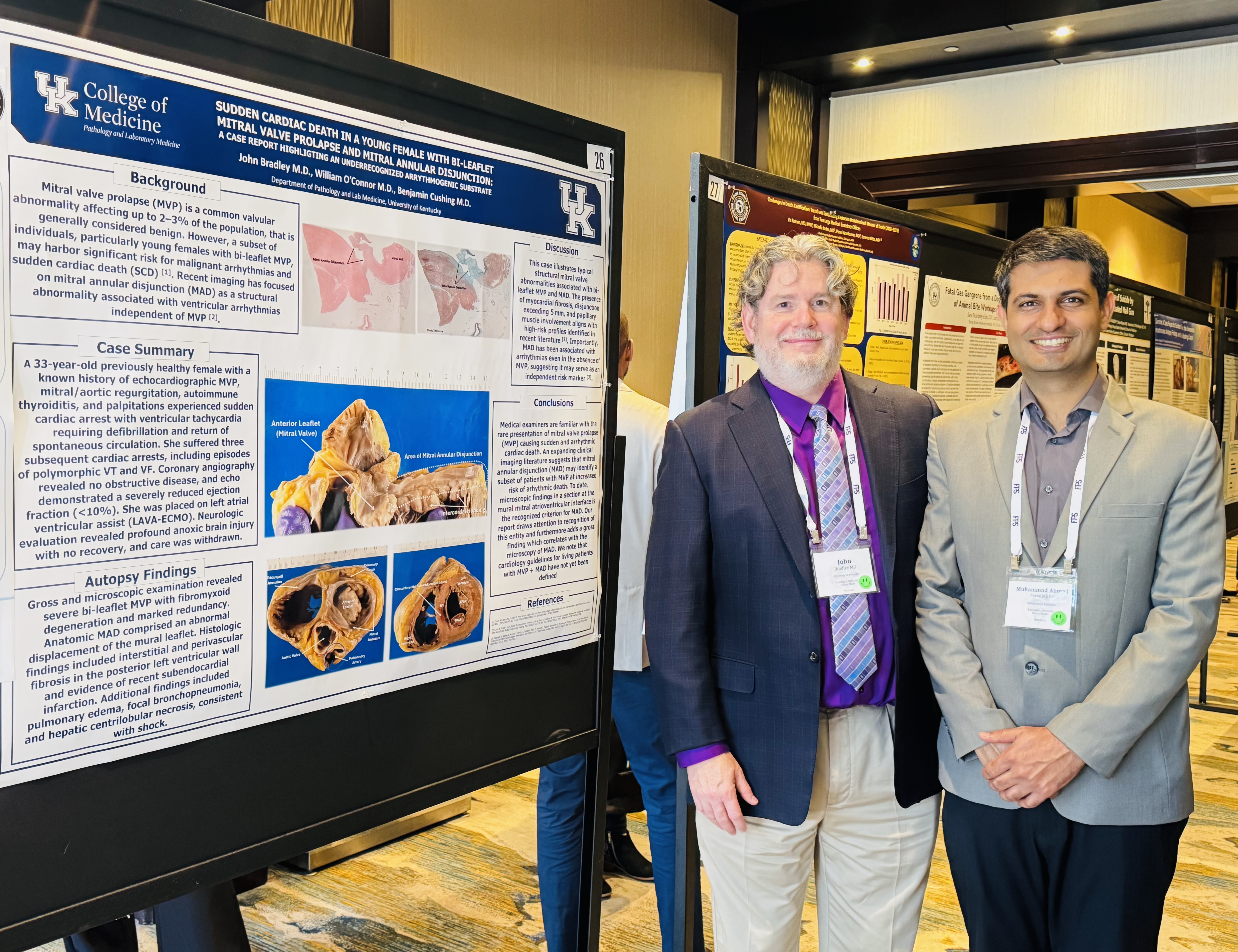 Residents presenting a poster