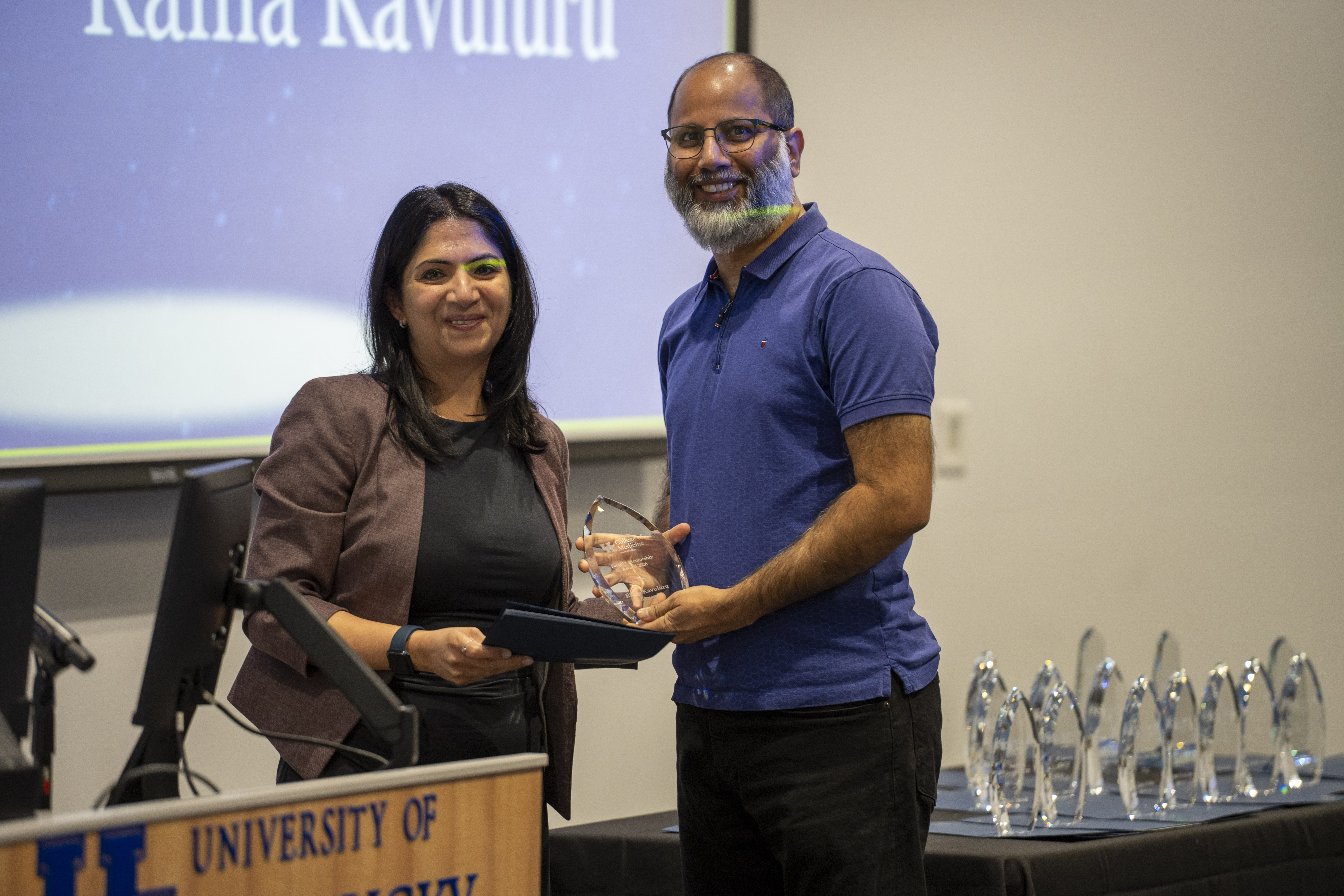 Ramakanth Kavuluru Receives His Award