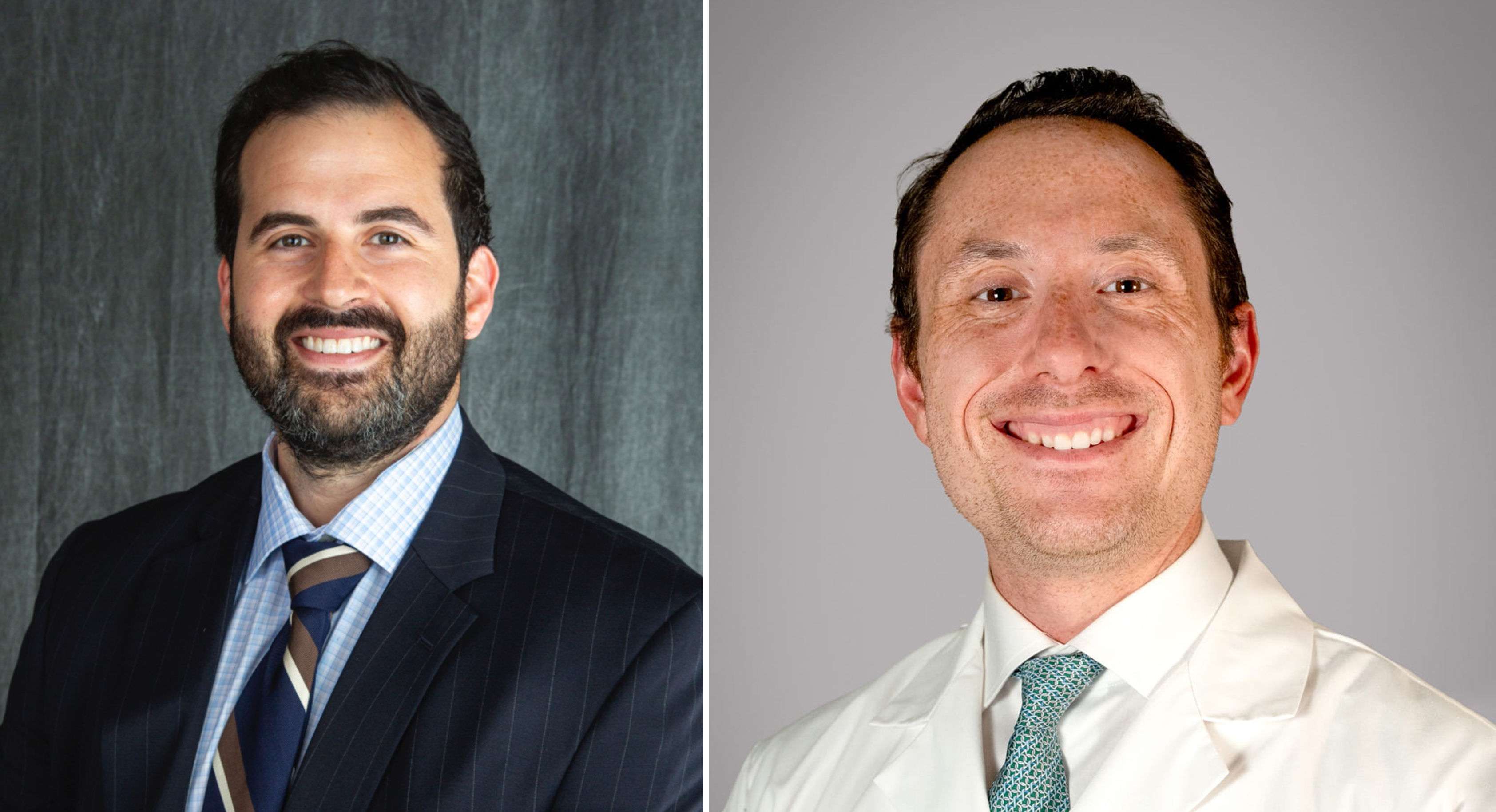 Professional headshot of George Lodeiro, MD, and Alexander Fagenson, MD
