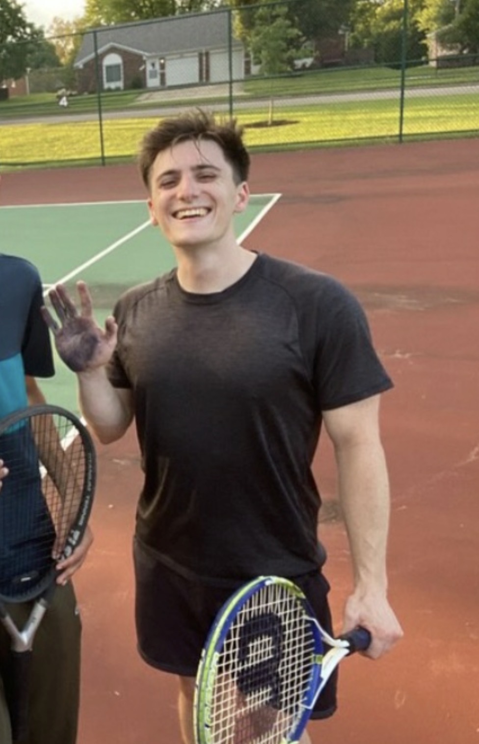 Boeckley playing tennis