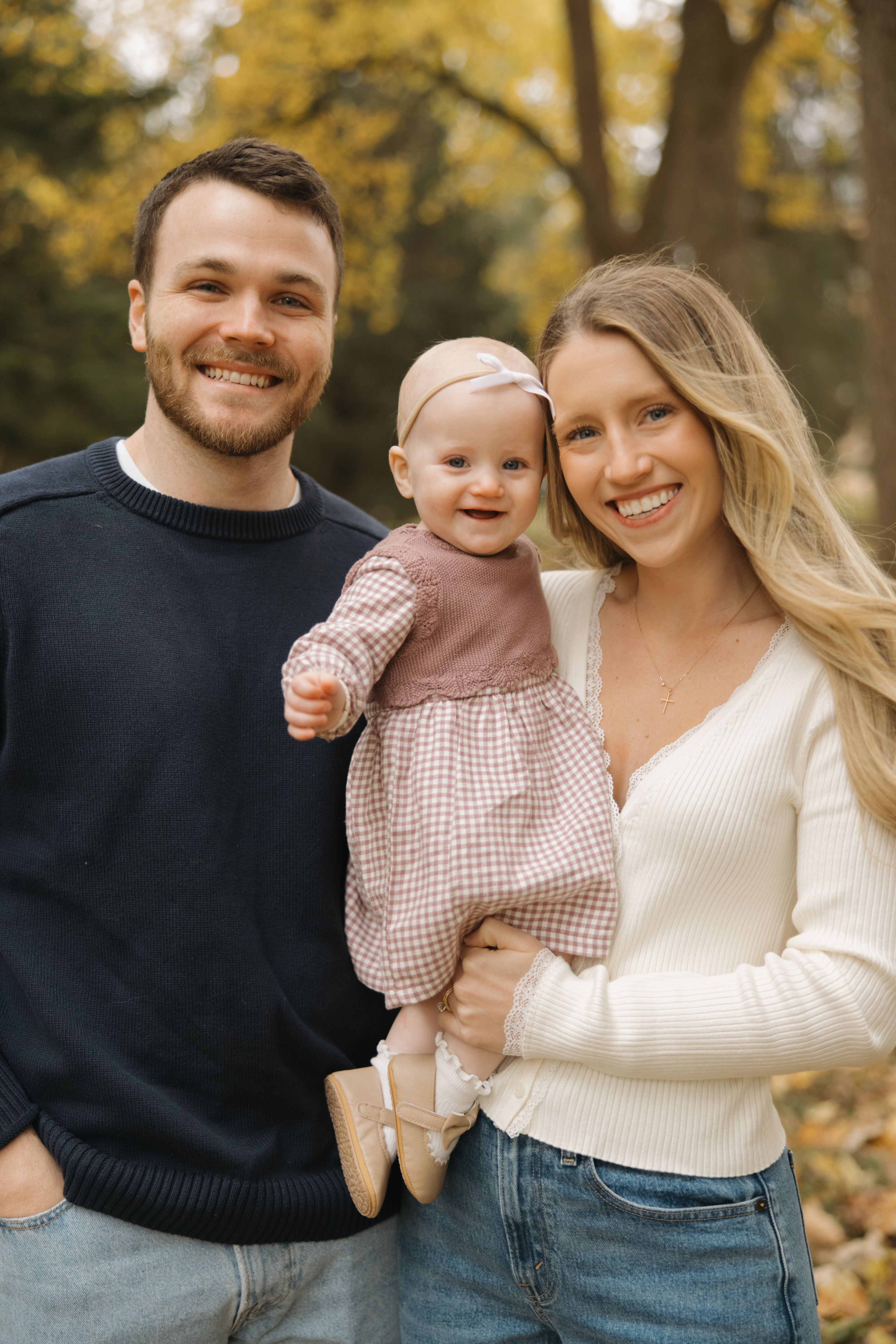 Meek with wife and daughter