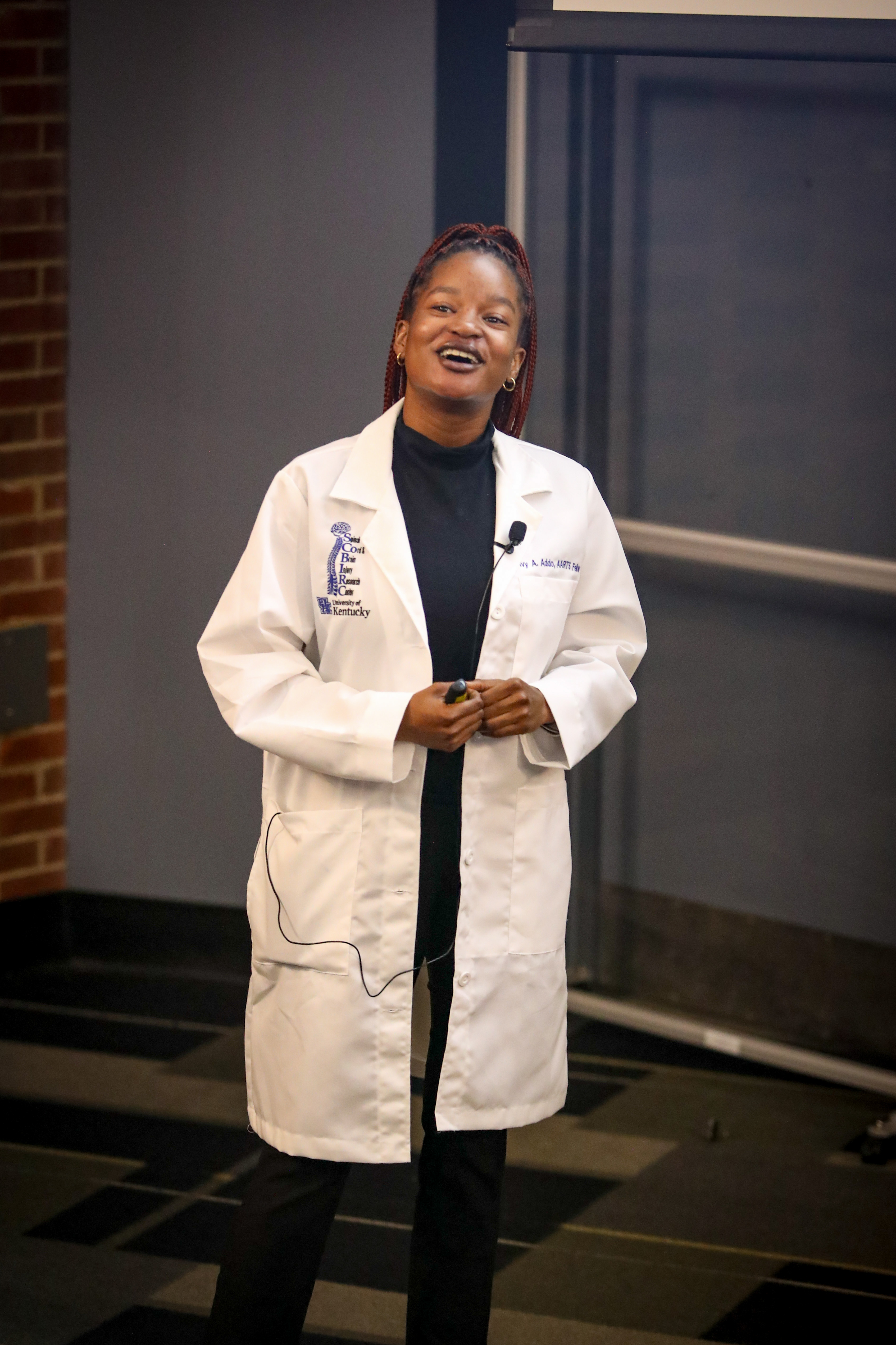 Ivy Addo presenting research during the AARTS 2026 Symposium