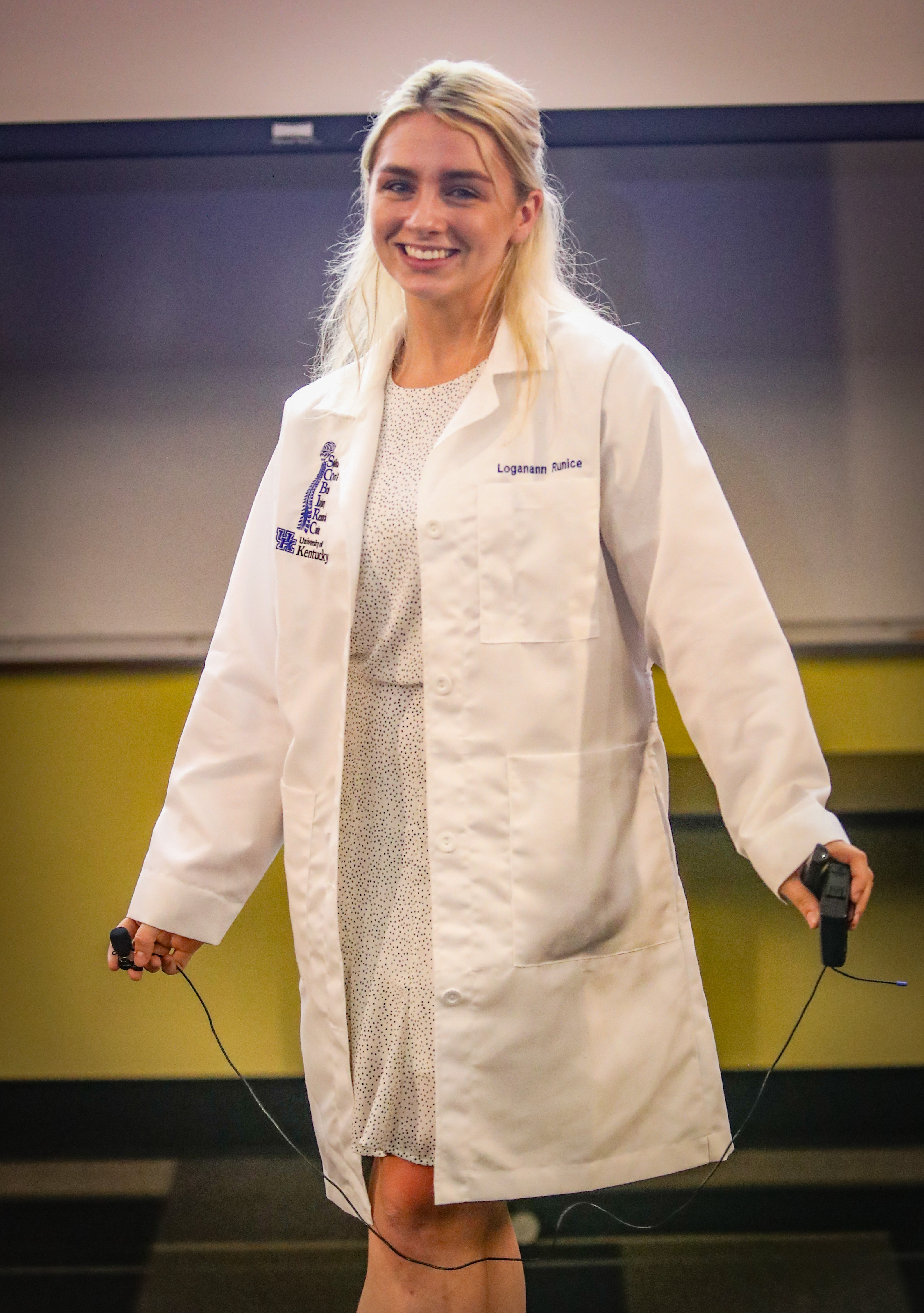 Loganann Runice presenting research during the AARTS 2026 Symposium