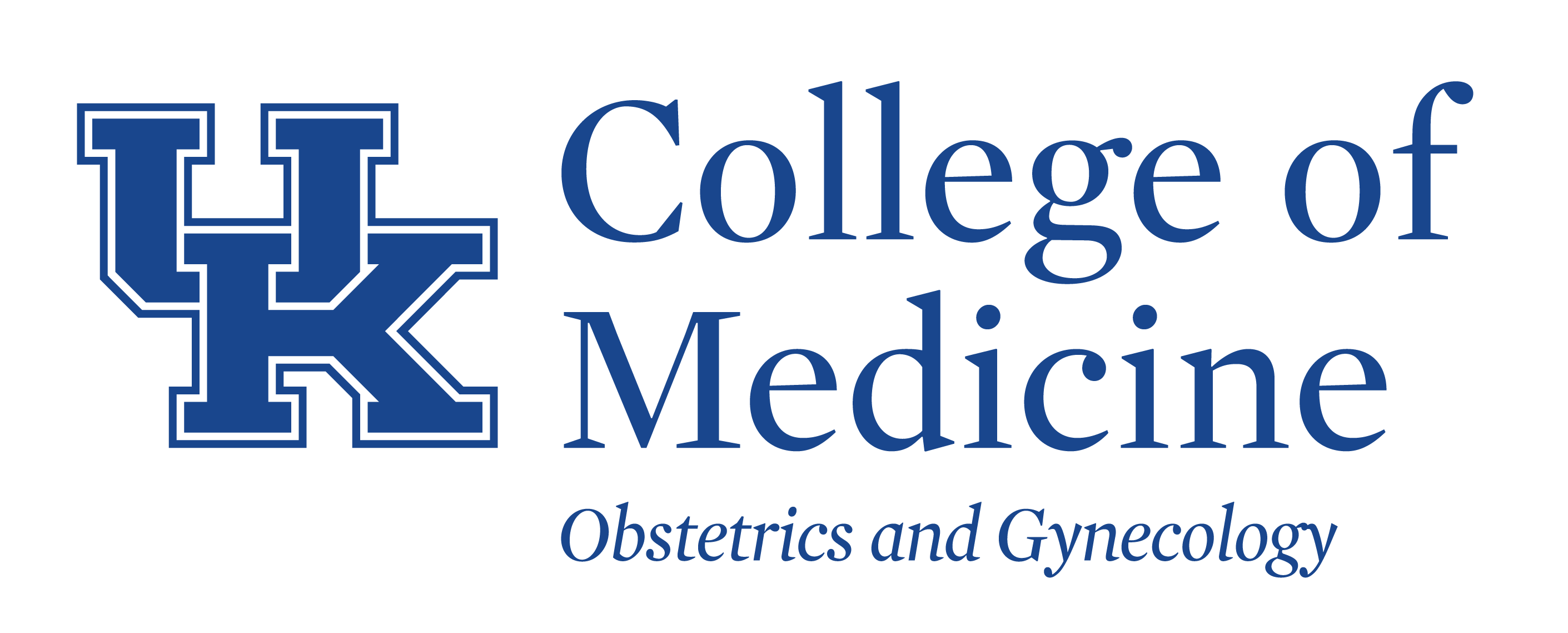 UK College of Medicine Department of Obstetrics & Gynecology Logo