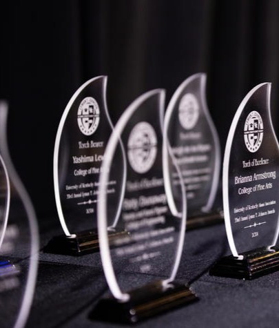 LTJ Awards on a table