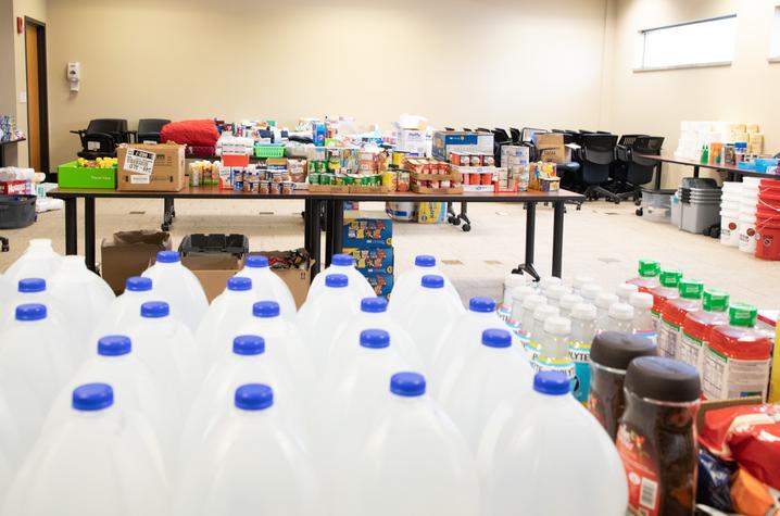 UK's Center for Excellence in Rural Health is collecting donations for flood survivors. The donations are going to flood survivors who come into the North Fork Valley Clinic and the mobile care teams are taking items out to the community.