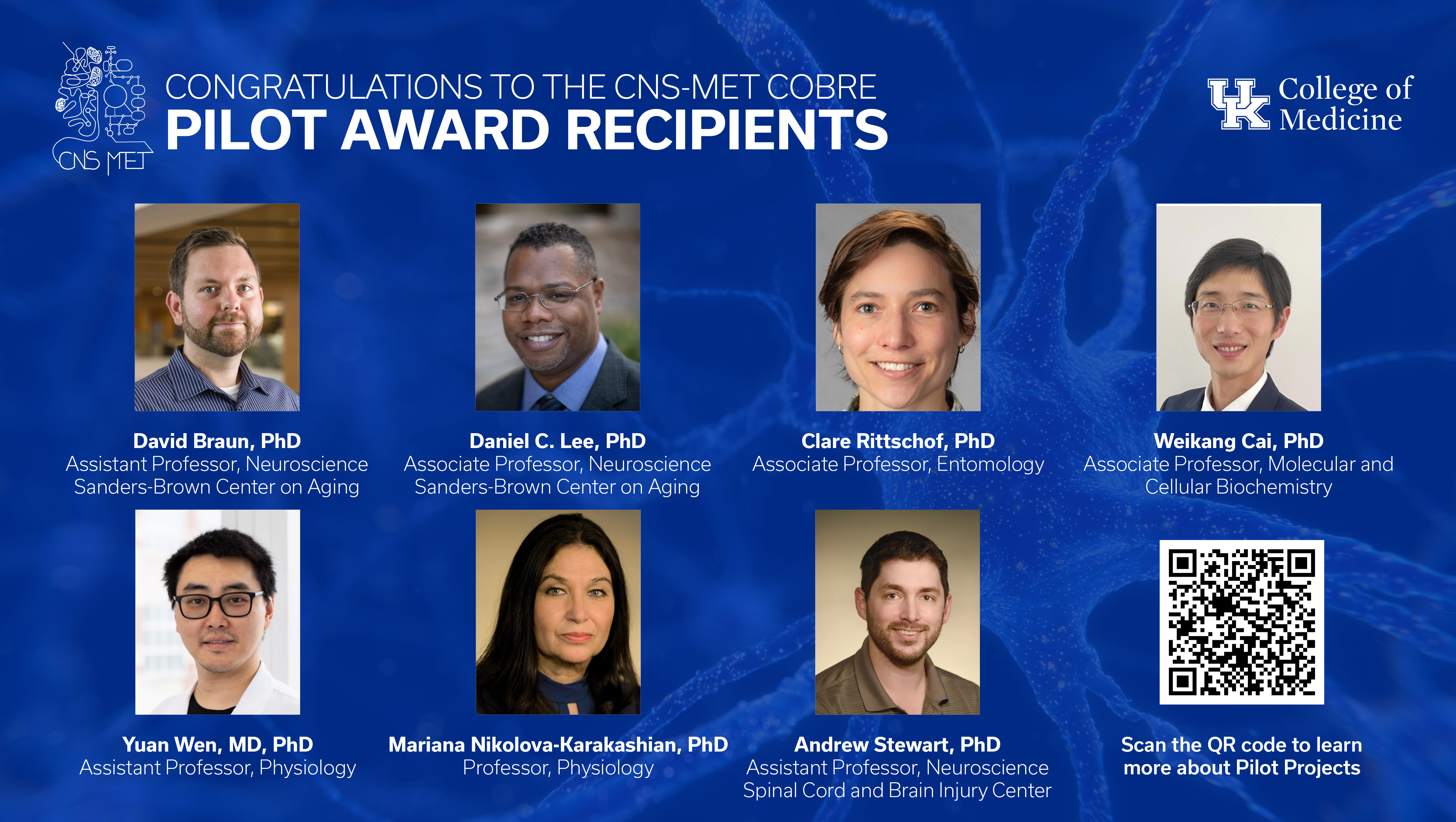 List of COBRE Pilot Award Recipients
