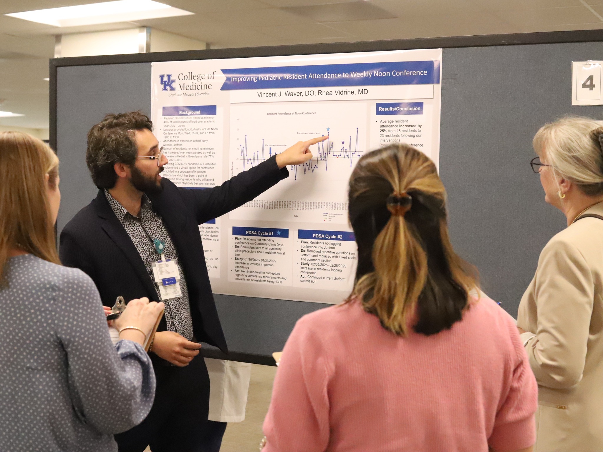 Students pose at GME QI Poster Forum