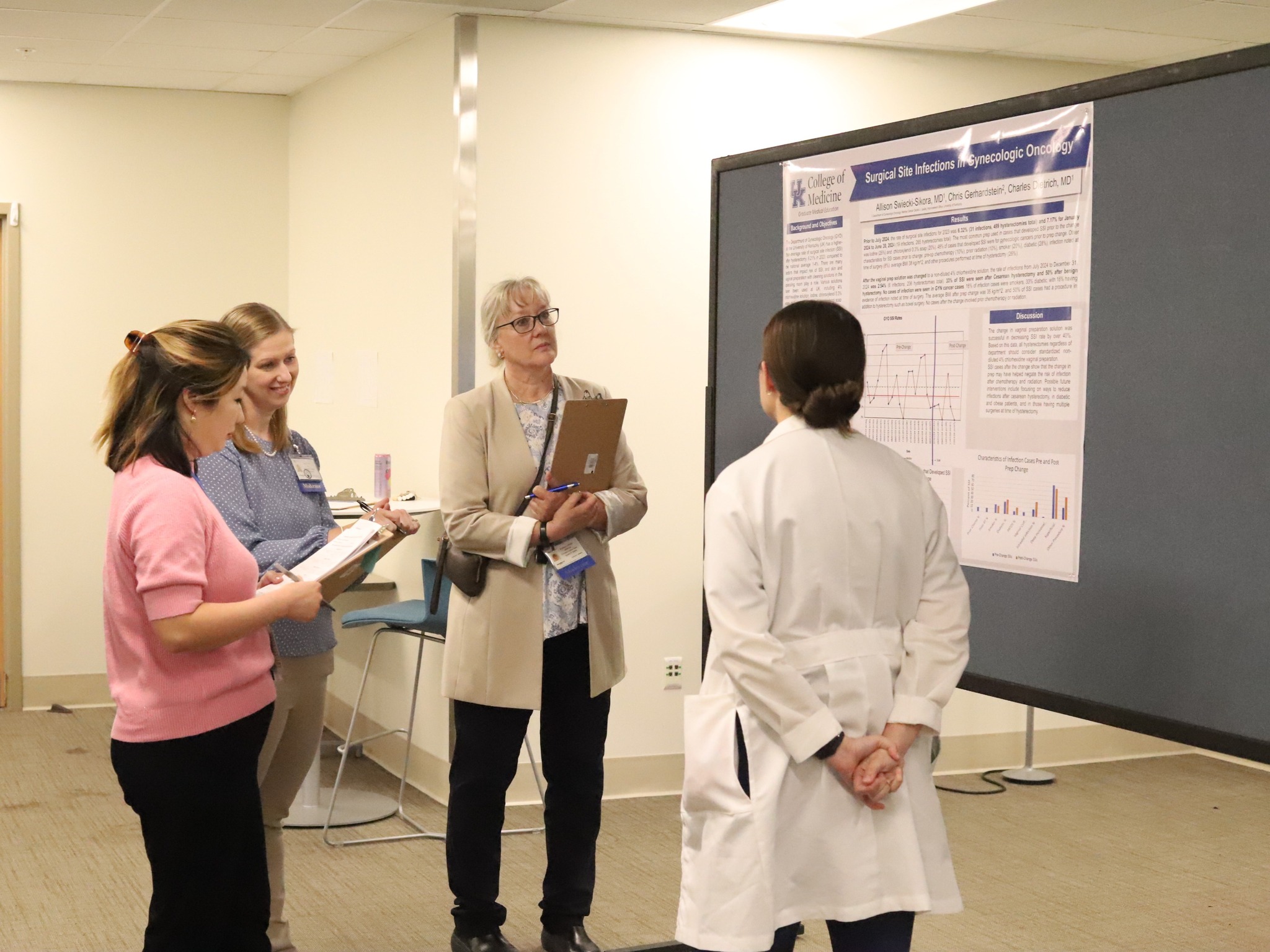 Students pose at GME QI Poster Forum
