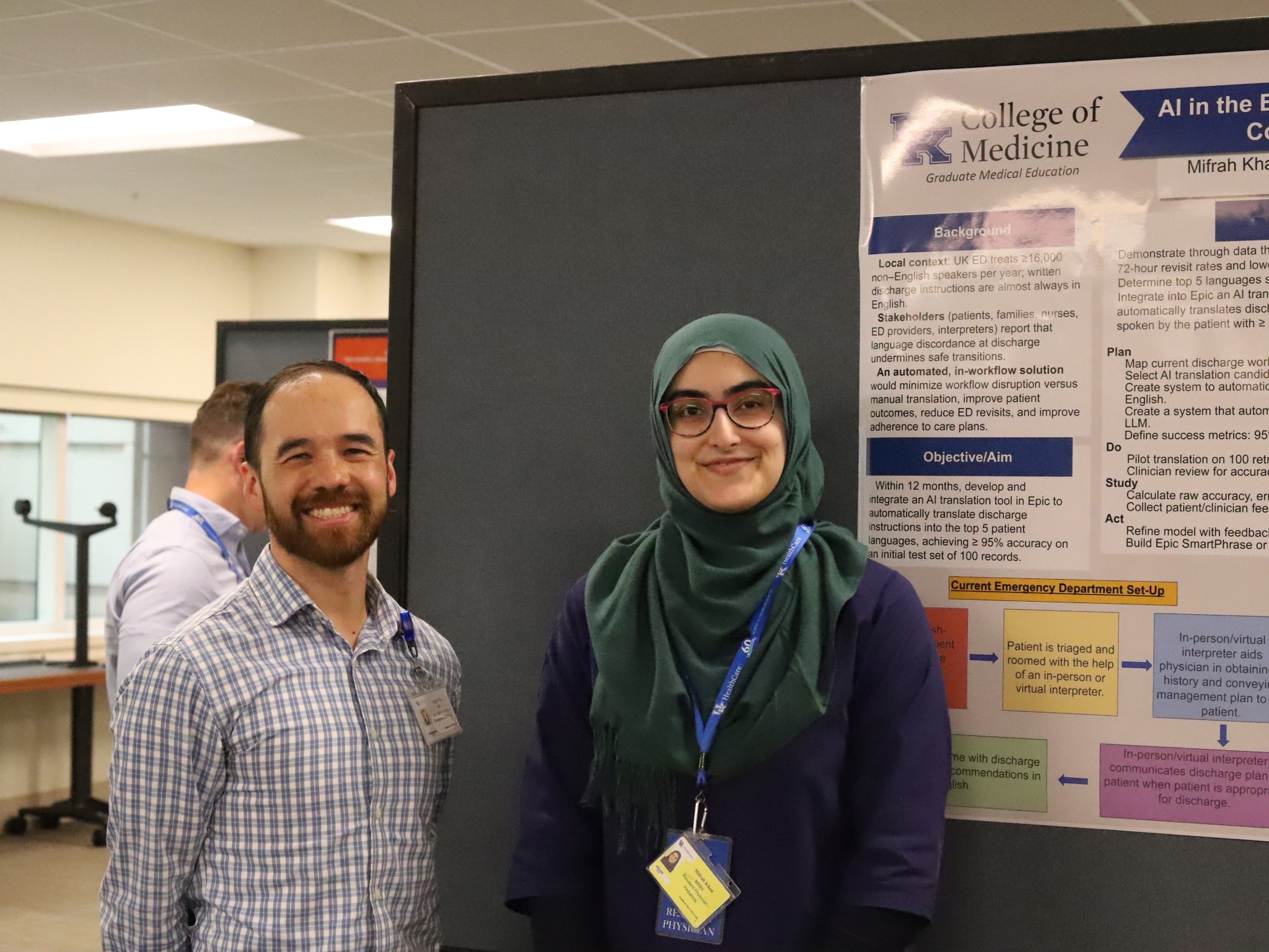 Students pose at GME QI Poster Forum