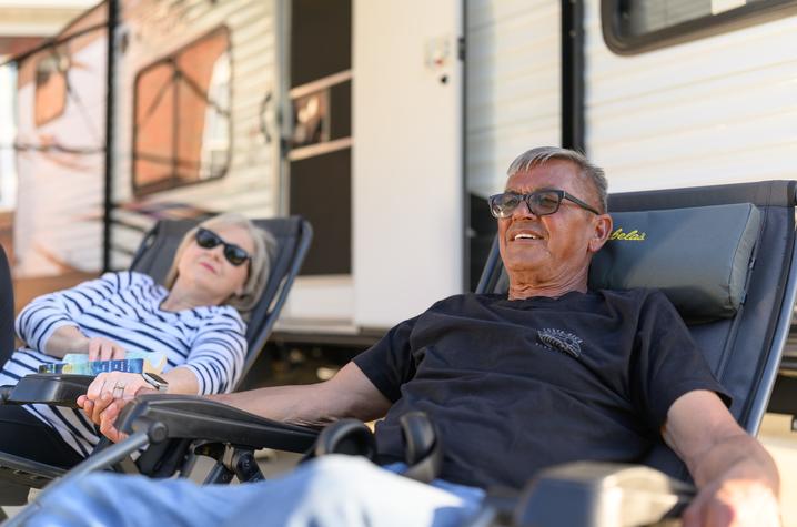 The Larkins enjoy a summer camping trip. Photo by Shaun Ring.