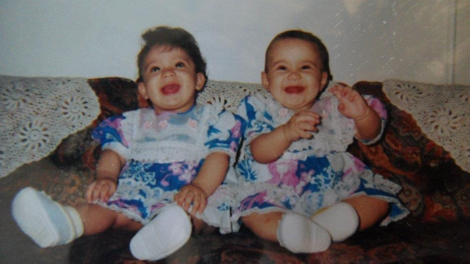 Sara Khandani and sister as babies