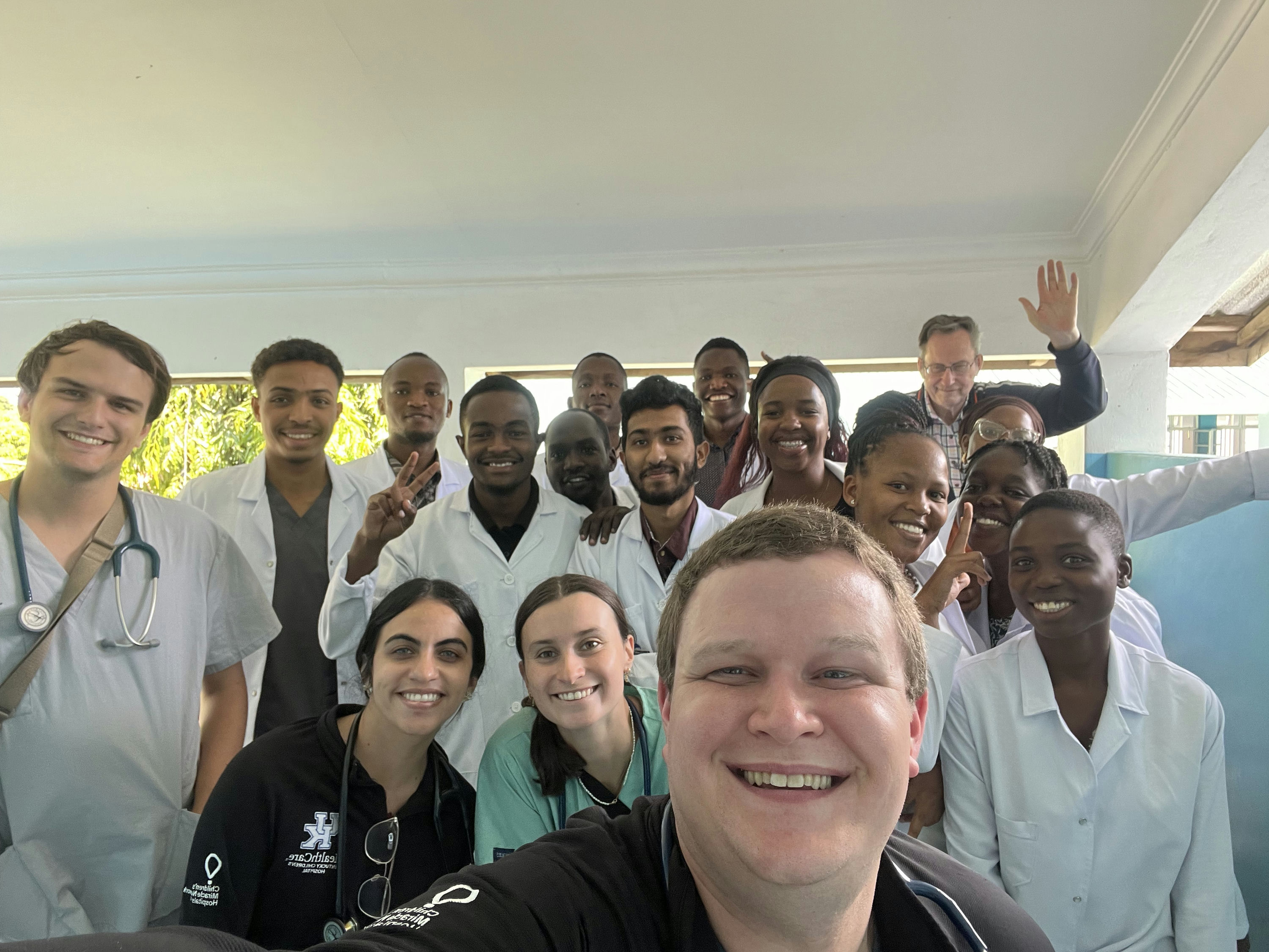 Dr. Barko poses with fellow health care workers on a medical mission in Tanzania 