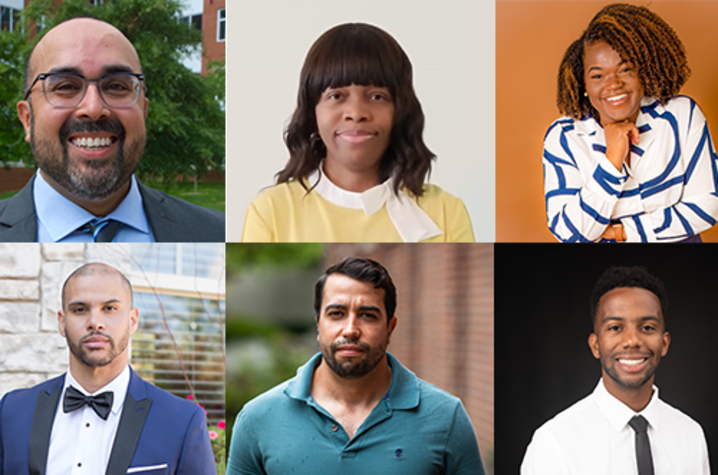 UNITE Scholars, top from left: Adam Tristan, Aiemere Oikeh, Brittany Cannon. Bottom from left: Christopher Penn, Daniel Benitez, Eric Ingram.