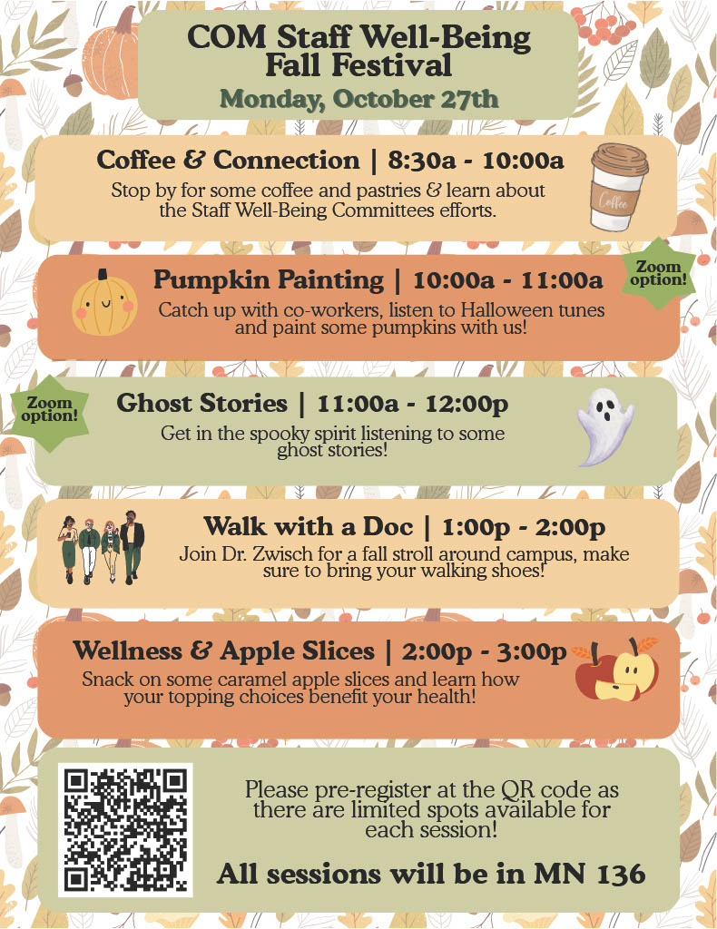 Schedule of Events for the Day (also found in event description above)
