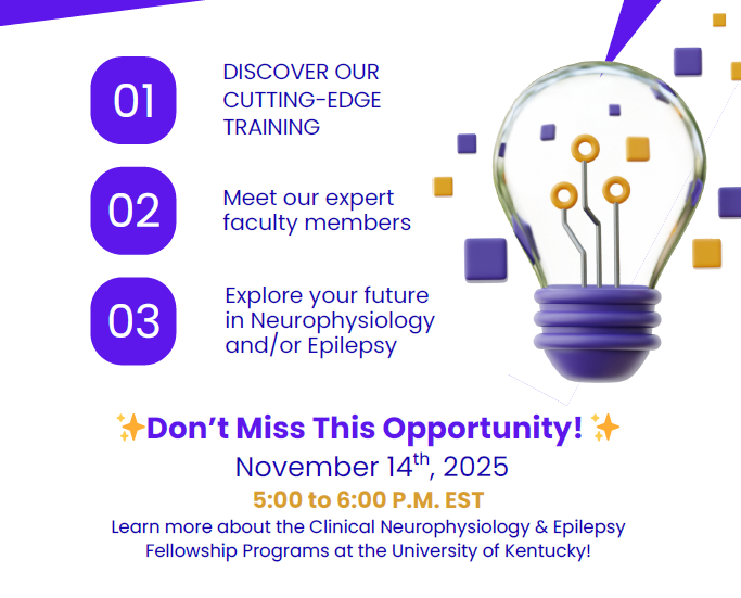 Clinical Neurophysiology & Epilepsy Fellowship Virtual Open House Details