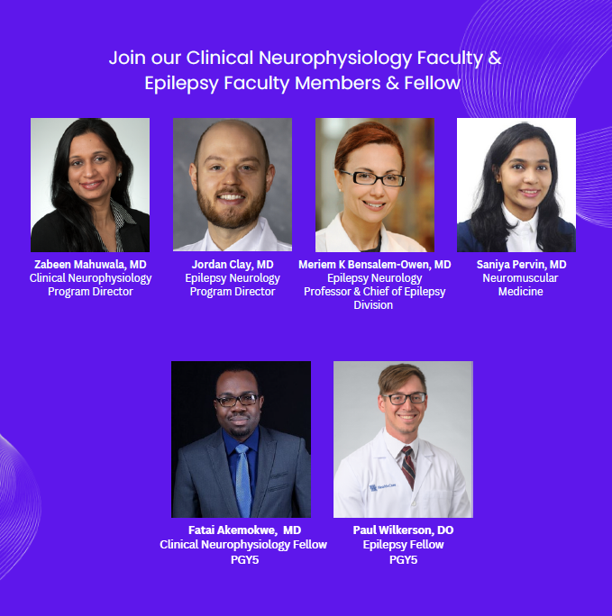 Clinical Neurophysiology & Epilepsy Fellowship Virtual Open House Faculty